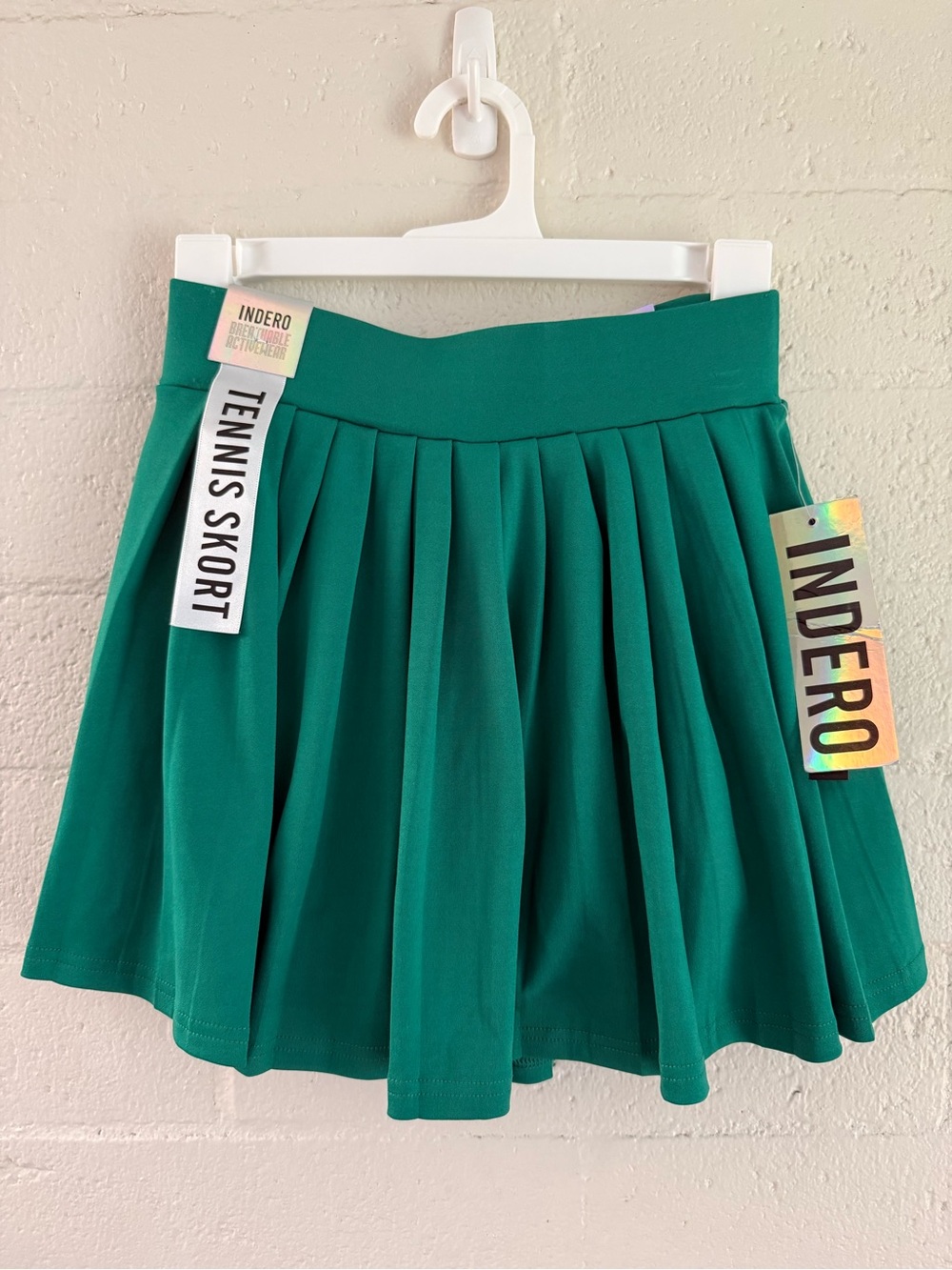Green Pleated Tennis Skort